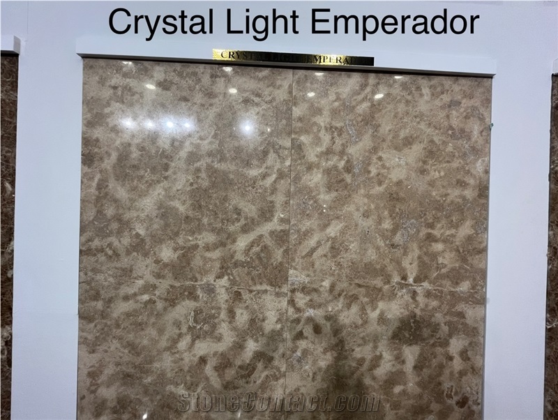 Crystal Emprador Marble Finished Product