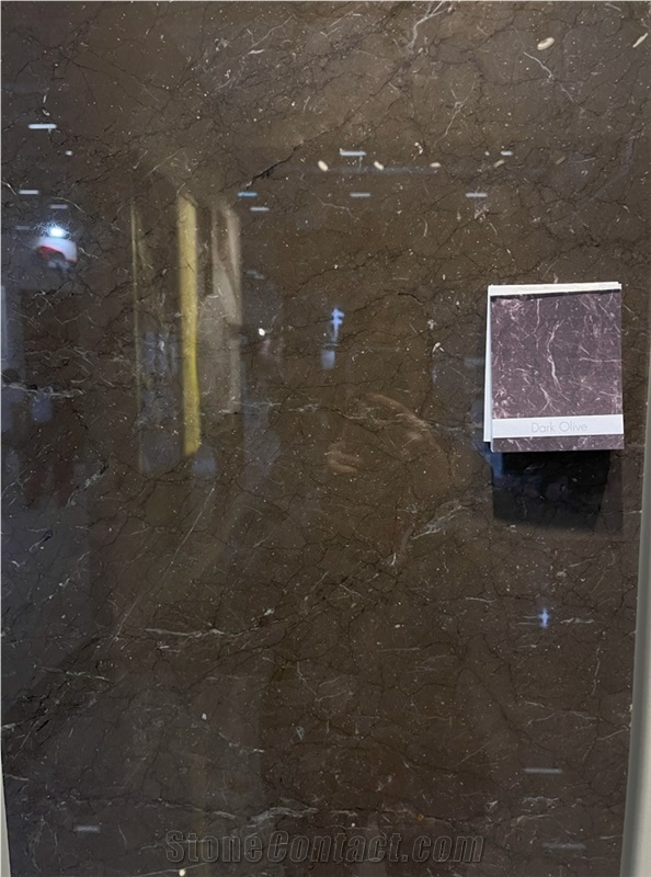 Dark Olive Marble Slab
