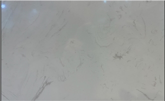 Elegant White Quartz Slab