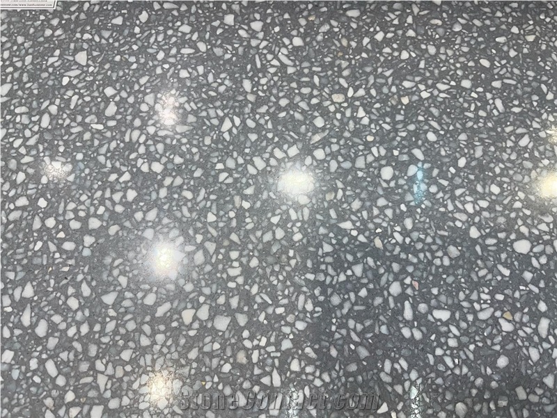 Italian Grey Terrazzo Slab