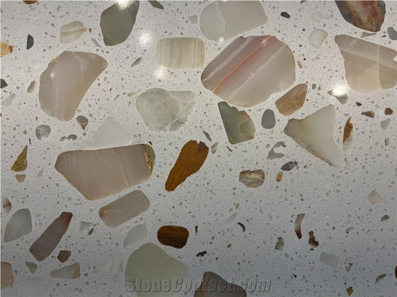 Lhasa Venetian Quartz Slab