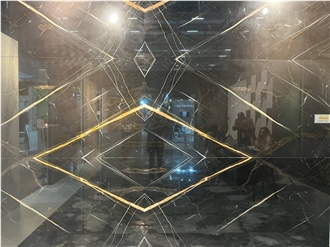 Noir Serpents Marble Slab