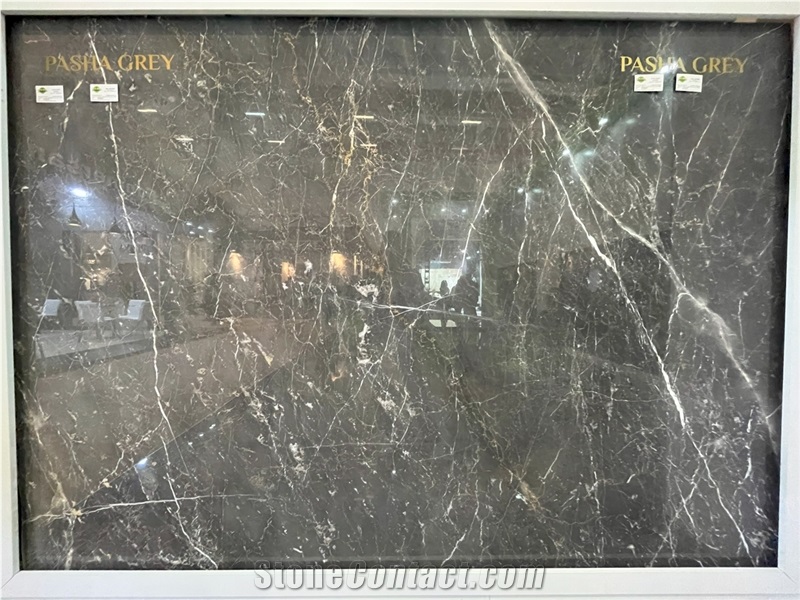 Pasha Gray Marble Slab