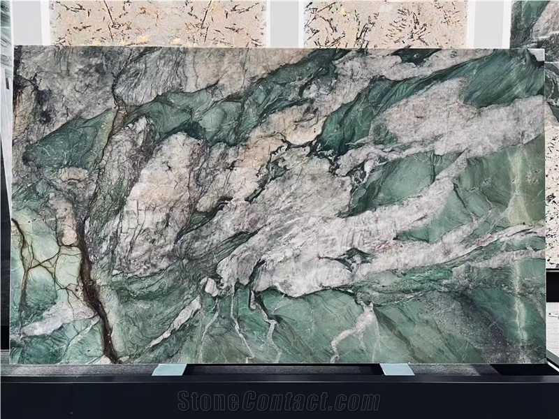 Fuchsite Crystal Quartzite Slabs