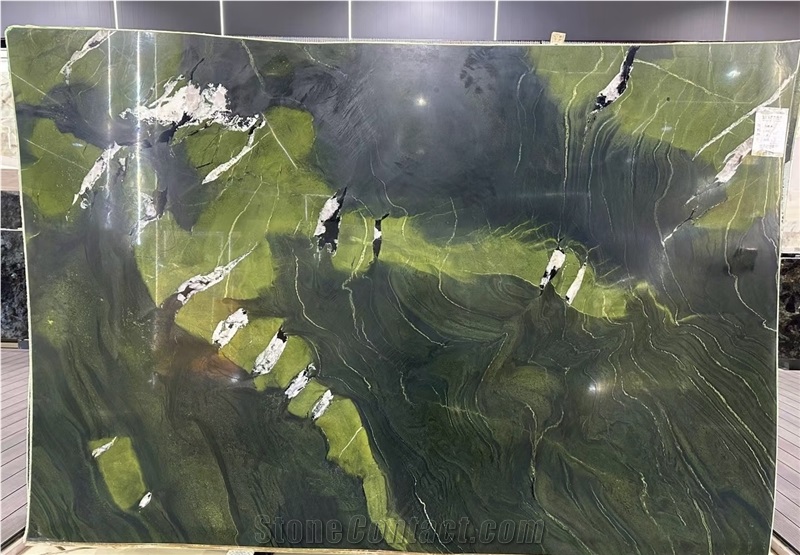 The Natural Quartzite Green Slabs