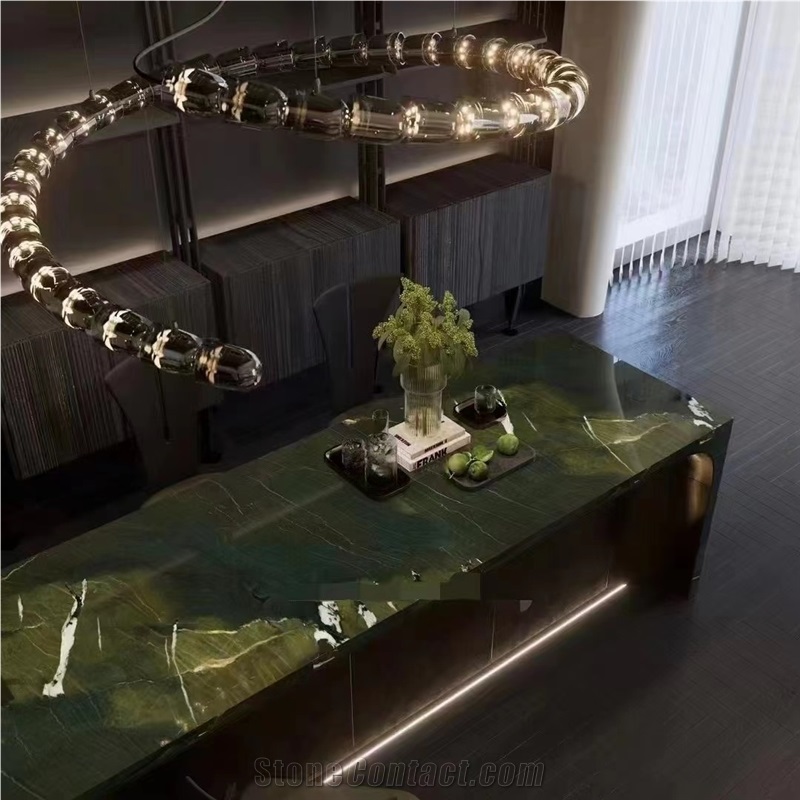 The Natural Quartzite Green Slabs