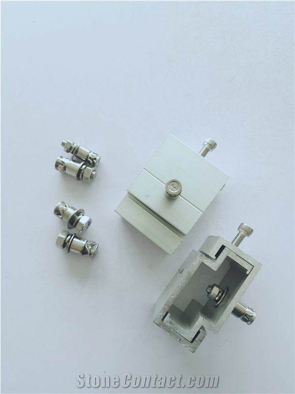 Aluminium Dry Hanging System Stone Hooks For Curtain Wall