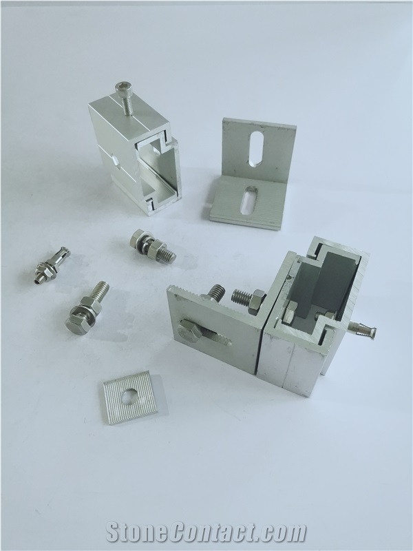 Travertine Anchor Stone Bracket For Curtain Wall