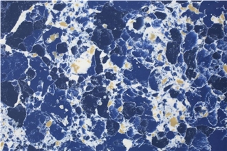 Blue Sodalite Quartz Artificial Stone Slabs