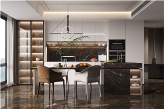 Brown Quartzite Capolavoro  Slab Wall Tiles