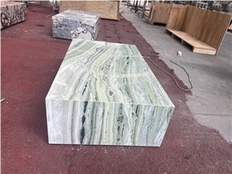 China Jade Green Marble Plinth Table