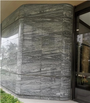 Galaxy Green Granite Slab For Interior Use Tiles