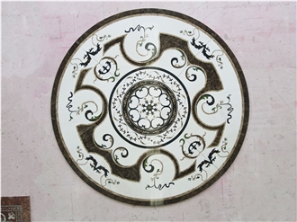 High End Marble Waterjet Inlay Medallion