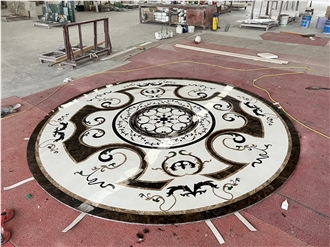 High End Marble Waterjet Inlay Medallion