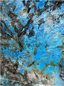 Luxury Decor Fantasy Blue Granite Slab For Wall Tiles