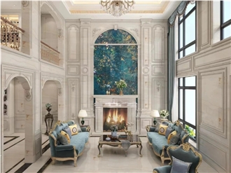 Luxury Decor Fantasy Blue Granite Slab For Wall Tiles