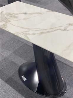 Oyster White Marble Dover White Dining Table