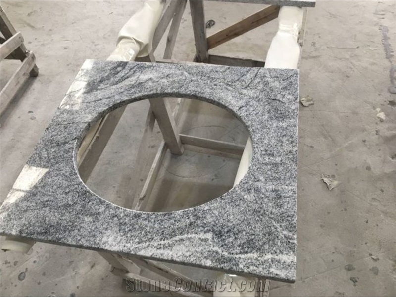 Viscon White Granite Countertop Bathroom Vanity Tops