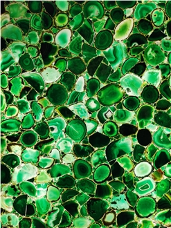 Green Agate Stone, Semiprecious Stone Slabs
