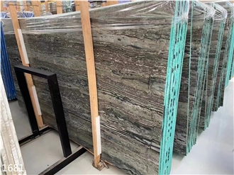 Delijan Wooden Marble Slabs Royal Wood Brown Stone Tile