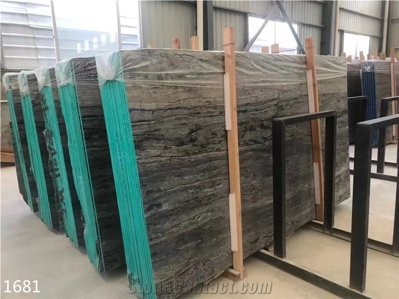 Delijan Wooden Marble Slabs Royal Wood Brown Stone Tile