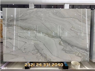 Infinity White Quartzite Slabs Sea Pearl Branco Macaubas