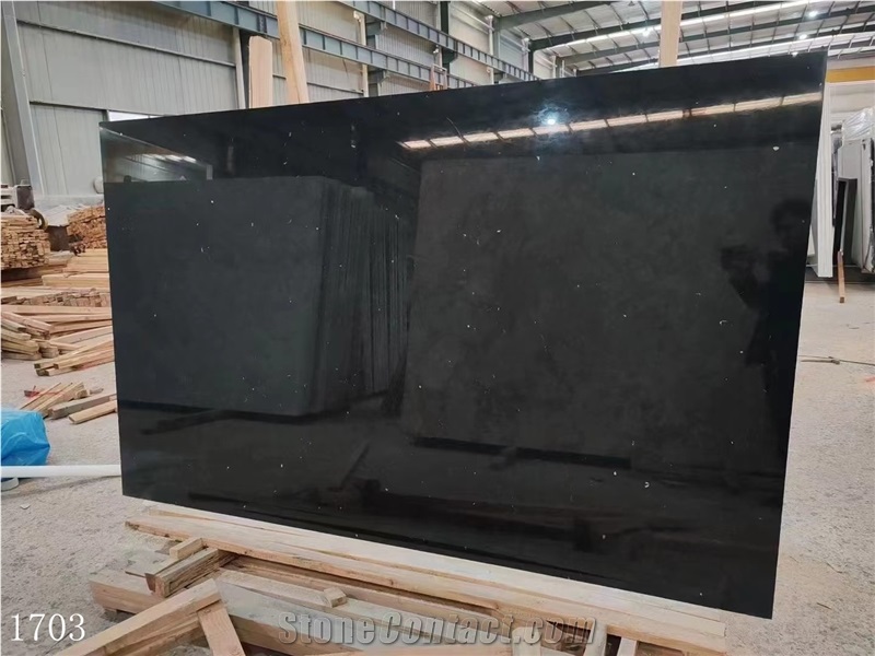 Ink Jade Granite Slabs China Black Stone Slab