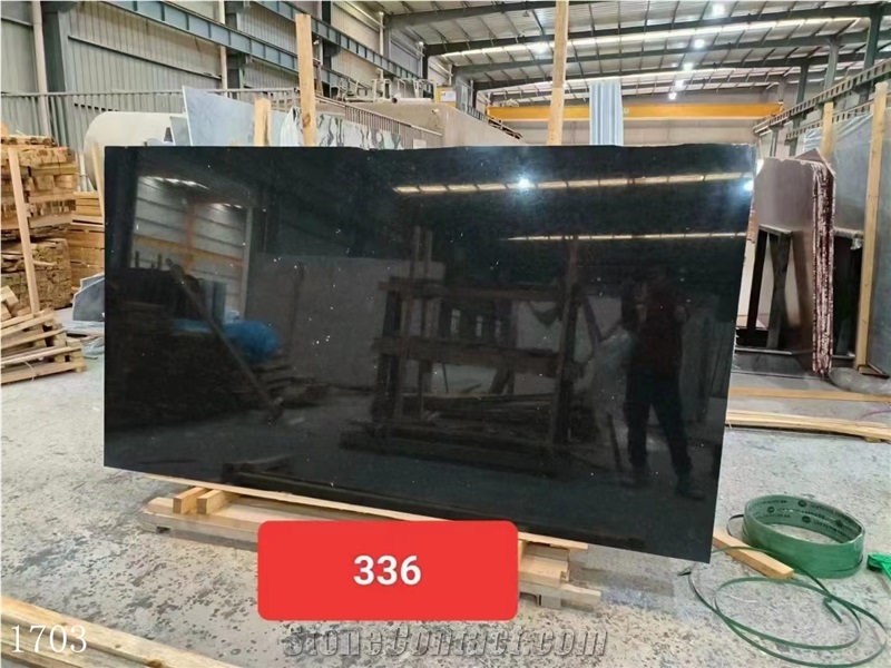 Ink Jade Granite Slabs China Black Stone Slab
