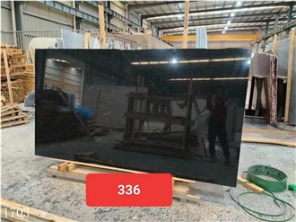 Ink Jade Granite Slabs China Black Stone Slab