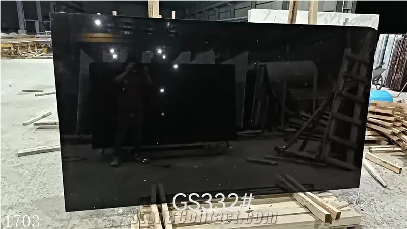 Ink Jade Granite Slabs China Black Stone Slab