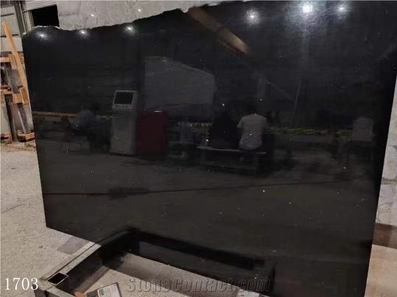 Ink Jade Granite Slabs China Black Stone Slab
