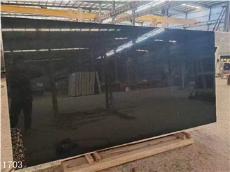 Ink Jade Granite Slabs China Black Stone Slab