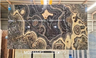 Jalisco Black Onyx Slabs Home Wall Decoration