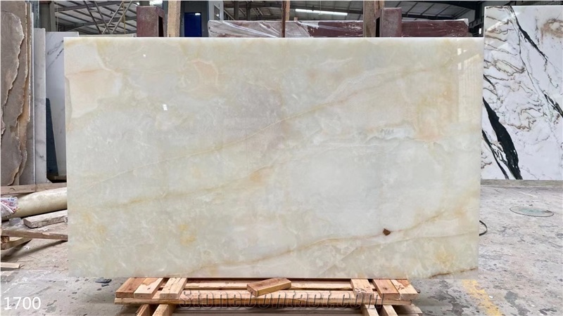 Onyx White Orange Slabs Peruvian Yellow Flower Ice Onix Tile