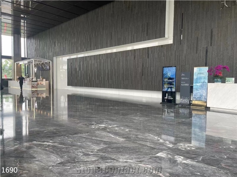 Ruivina Marble Slabs Clara  Arabescato Marbre Bleu Noir