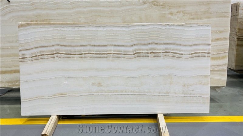 White Tiger Onyx Slabs White Onix Interior Wall Tile Use