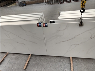 Calacatta Stone Premium Quality Gold Veins 5042 Quartz Slabs