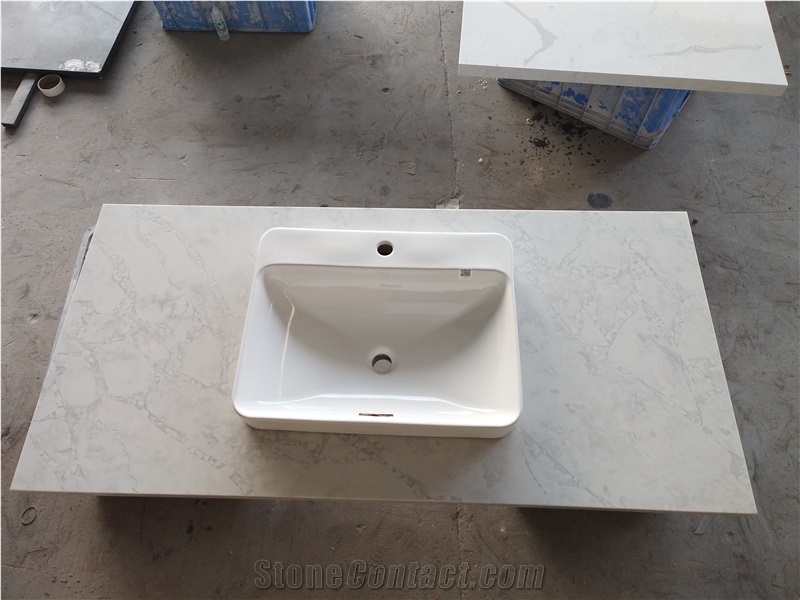 Custom 5055 Quartz Kitchen Countertops