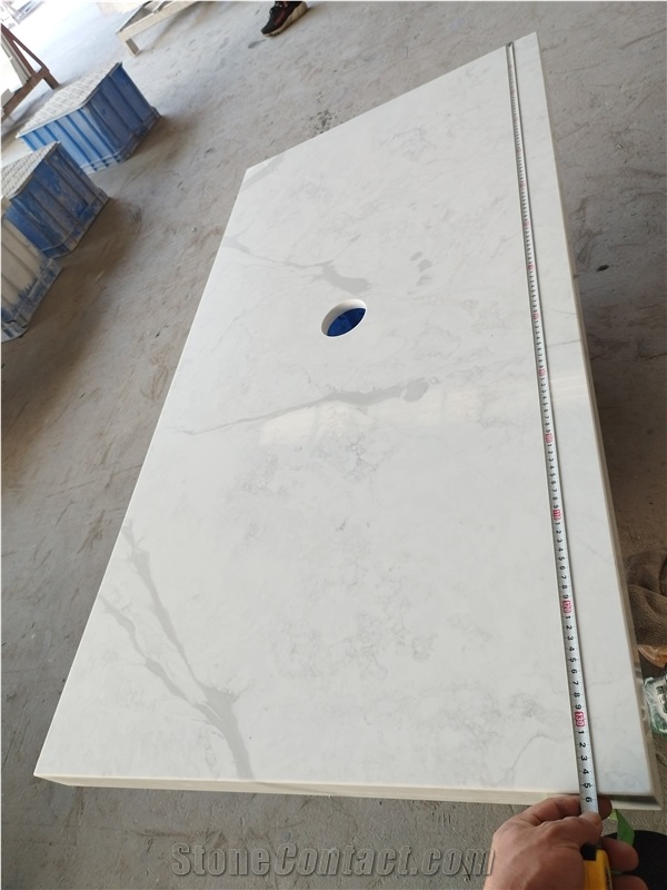 Custom 5055 Quartz Kitchen Countertops