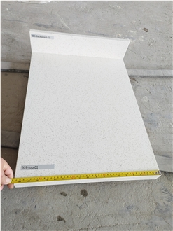 Custom Sink Cutout Snow White 2005 Quartz Kitchen Countertops