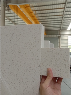 Custom Sink Cutout Snow White 2005 Quartz Kitchen Countertops