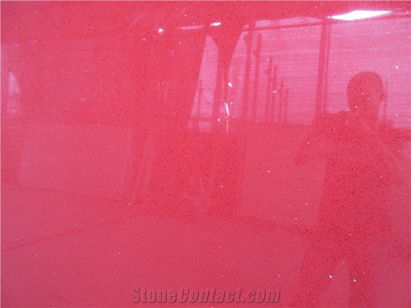 GOLDTOP OEM/ODM 1010 Red Quartz Slabs