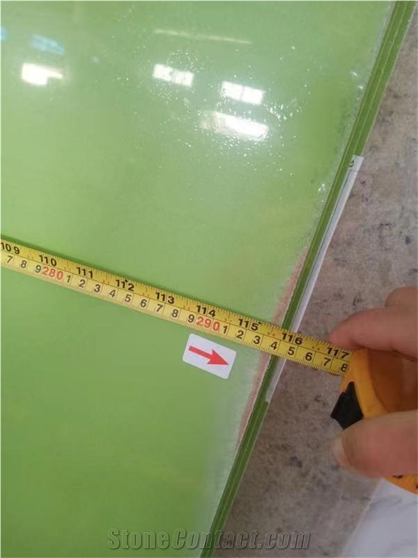 GOLDTOP OEM/ODM 2010 Apple Green Quartz Slabs
