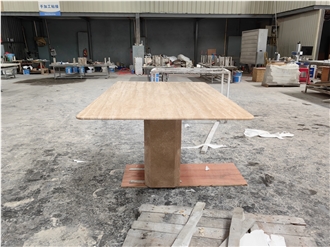 GOLDTOP Turkey Roman Travertine Cafe Table Tops