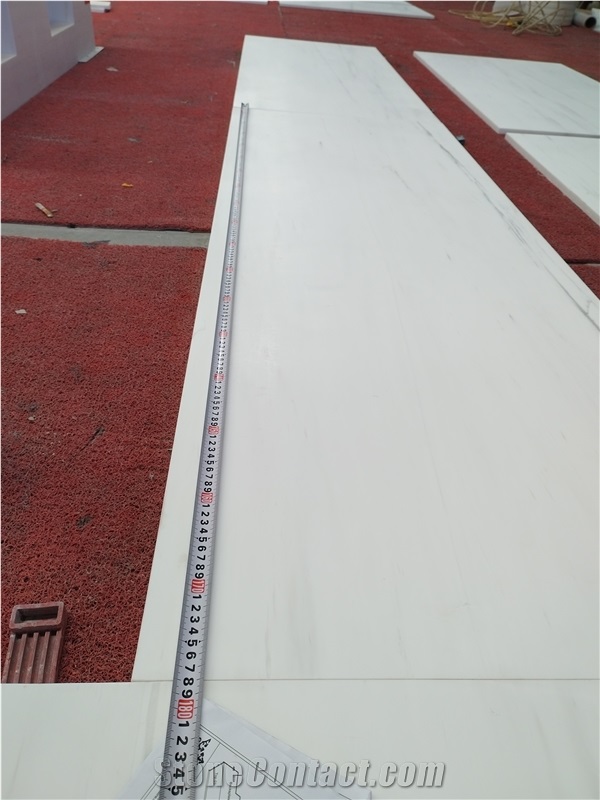 White Base Grey Vein Bianco Dolomiti Marble Countertop