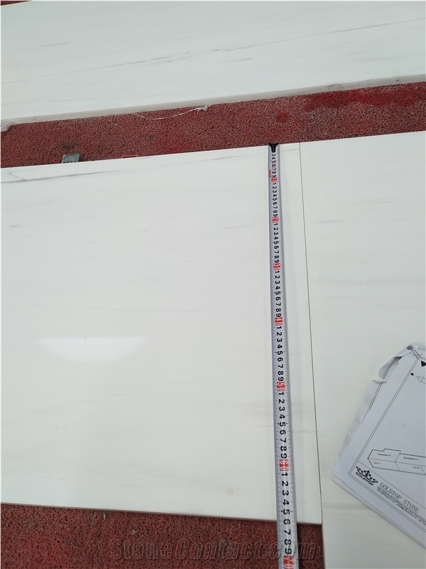 White Base Grey Vein Bianco Dolomiti Marble Countertop
