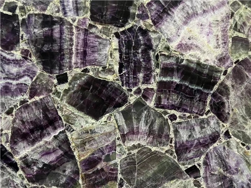 Amethyst Purple Quartz Gemstone Table Round Table Tops