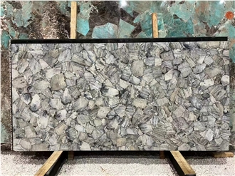 Blue Quartz Semiprecious Stone Slabs
