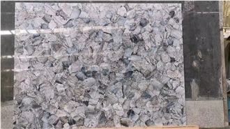 Blue Quartz Semiprecious Stone Slabs