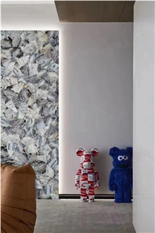 Blue Quartz Semiprecious Stone Slabs